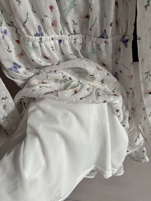 Ніжна сукня hm , S метелики , шифонова сукня