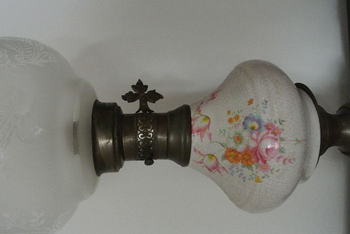 6 Candeeiros Antigos com abajour incluídos - Vintage