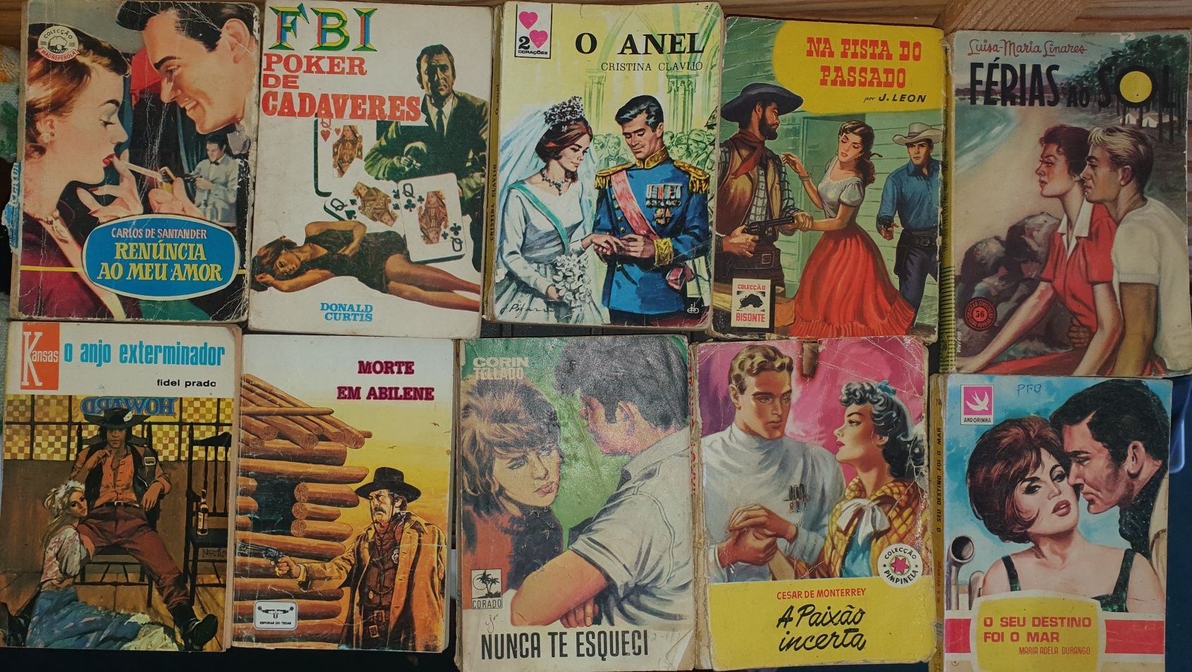 Livros antigos. Anos 50