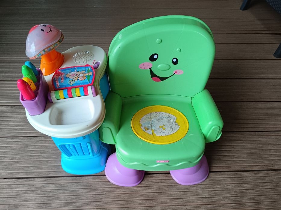 Krzesełko uczydełko po polsku Fisher Price