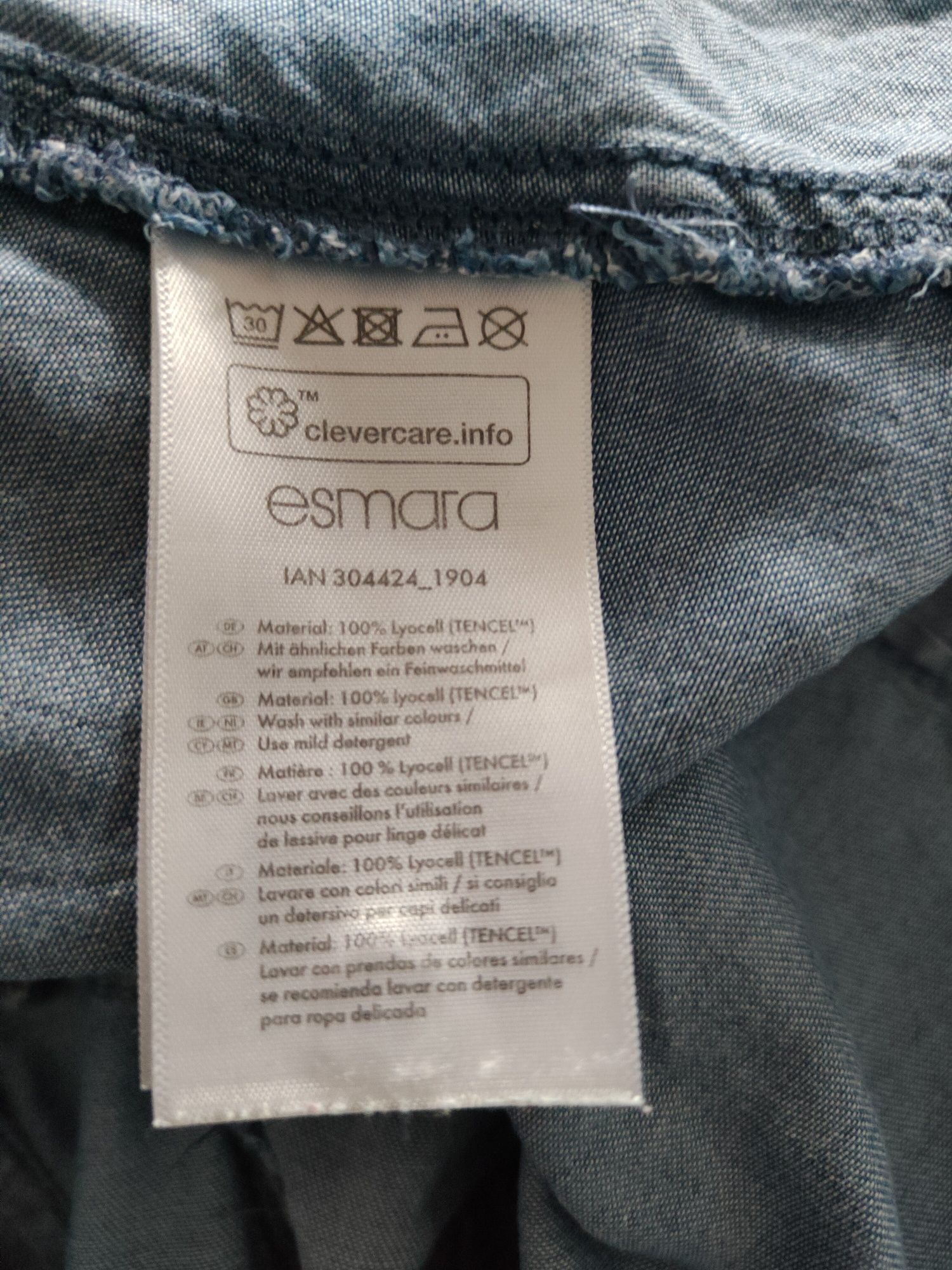 Esmara koszulowa niebieska sukienka jeans jeans 36 S_38 M

Sukienka ko