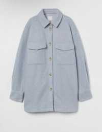 Куртка-сорочка небесно-голубого кольору Zara