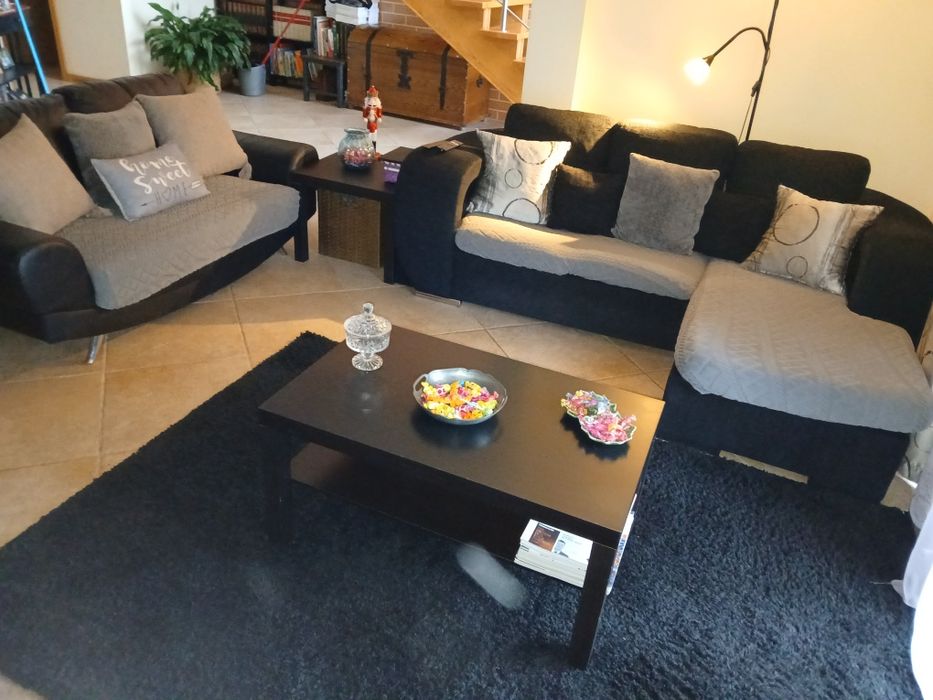 Conj. Sofas com chaise longue