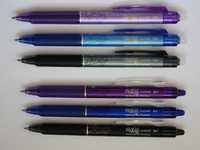 Ручки стирачки Pilot Frixion clicker 0.5 / 0.7 фіолетові, сині, чорні