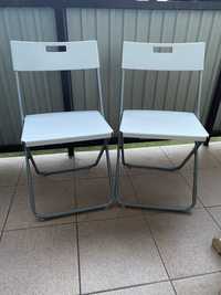 Dwa krzesla skladane GUNDE IKEA