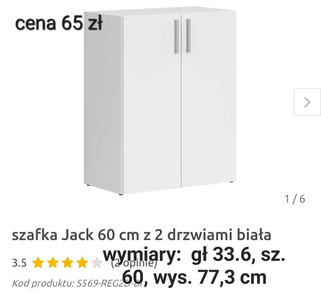 Meble pokojowe komplet szafa regał wieszak brw jak nowe szafka