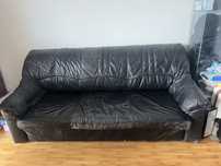 Skórzana rozkladana sofa