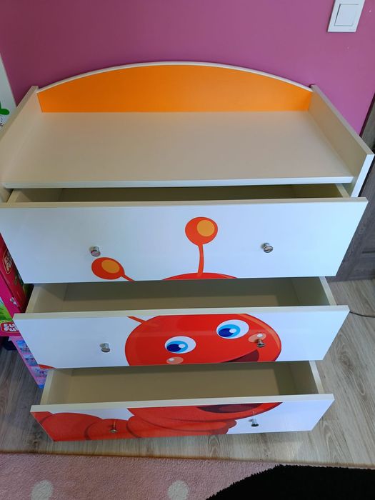 Meble dla dzieci Happy (szafa, regał, komoda, kufer)