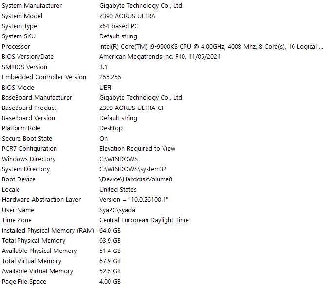 Komputer i9-9900KS 64GB RAM 1TB SSD Chłodzenie wodne BRAK GPU