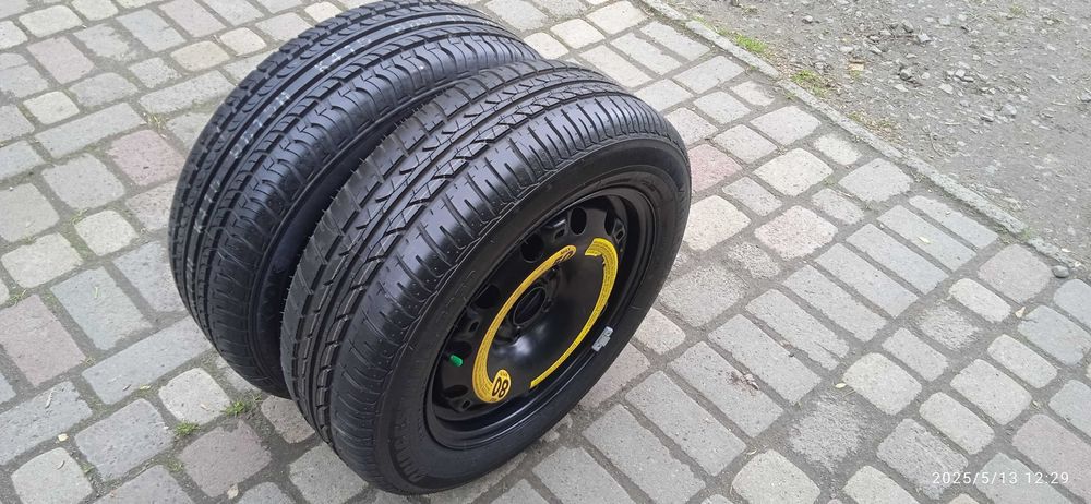 Запаски, колеса R15 5/100 мет.диск з рез.185/60 R15 (нові)