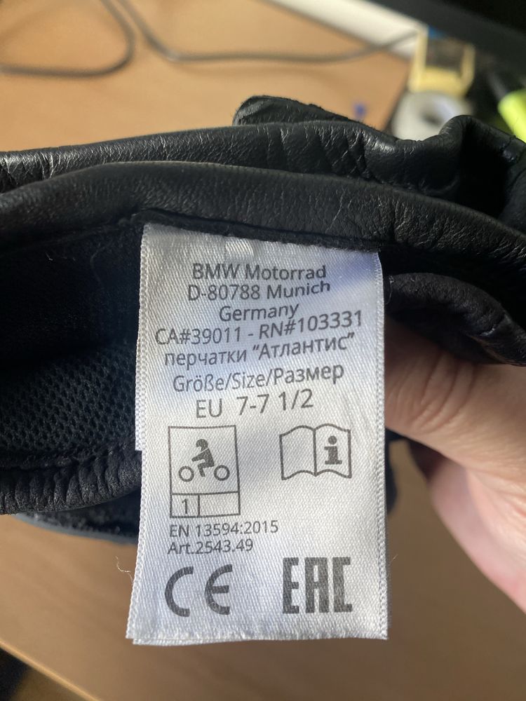 BMW Motorrad luvas em pele goretex