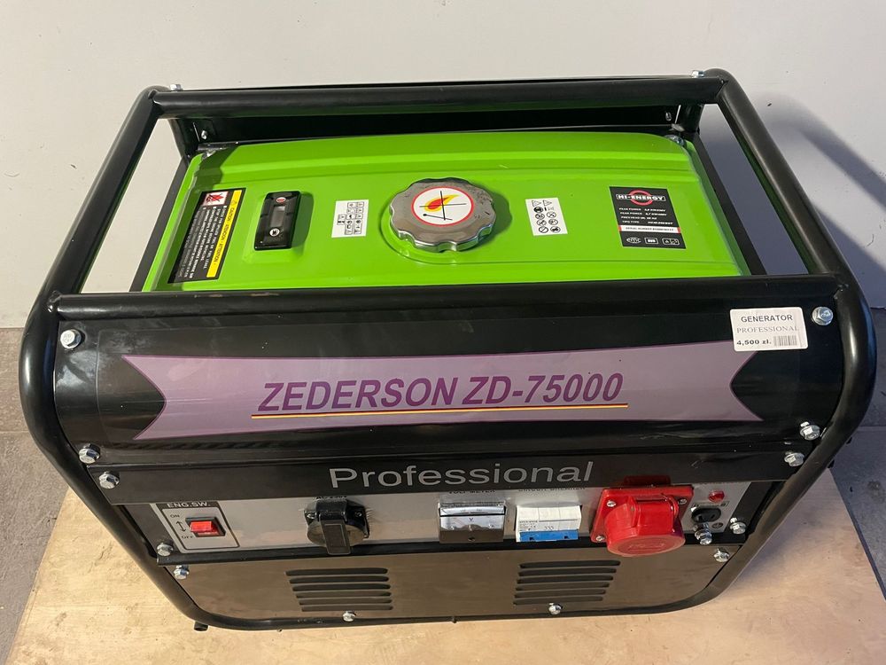 Agregat prądotwórczyZederson ZD 75000 -6,7kW