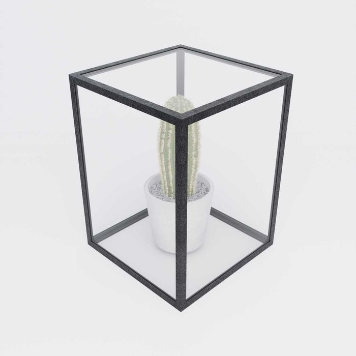 szklana gablotka / box / kubik/ mini szklarnia 15x15x20 cm