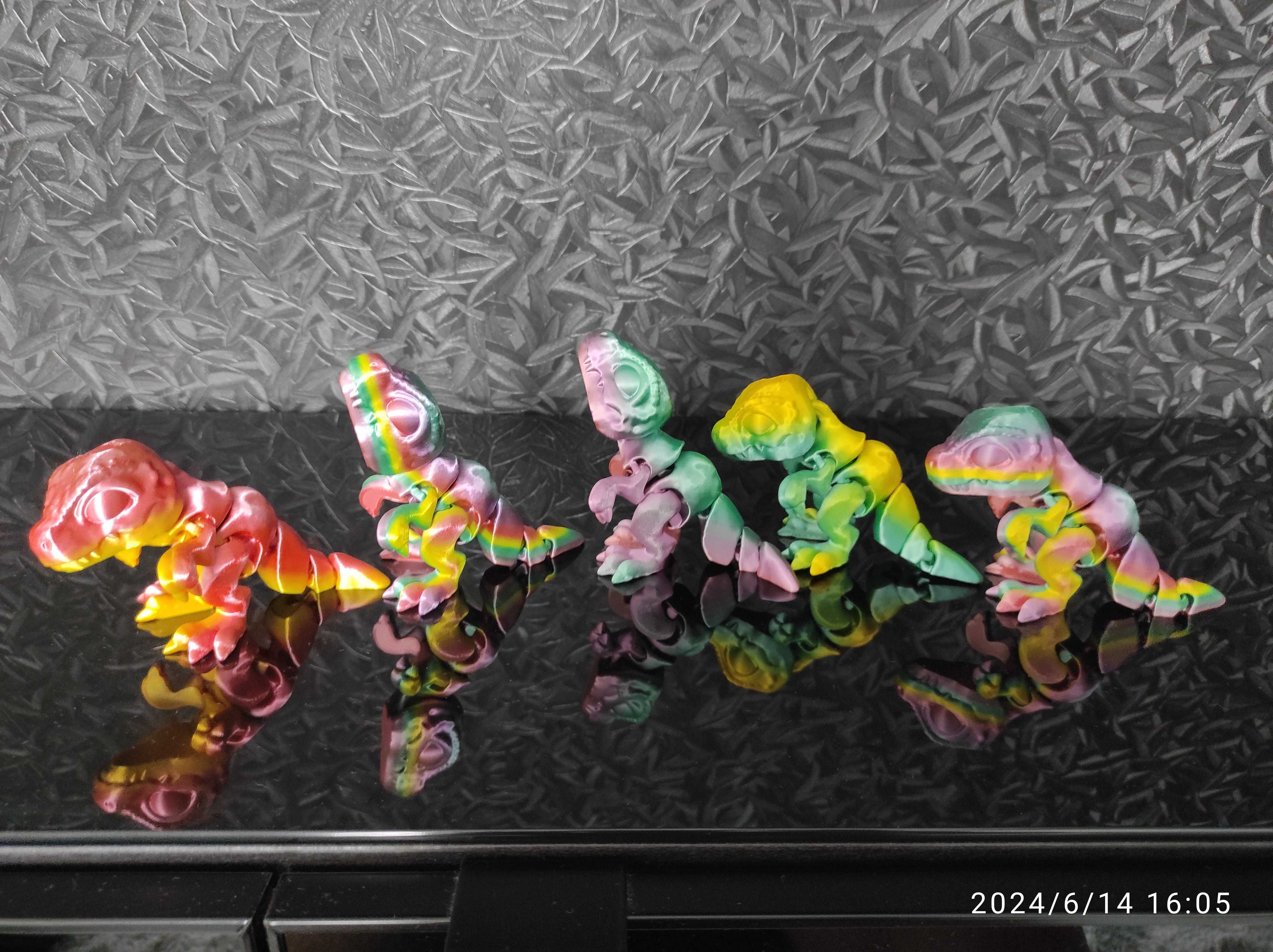 Mini T-REX, figurka, przegubowy - wydruk 3D