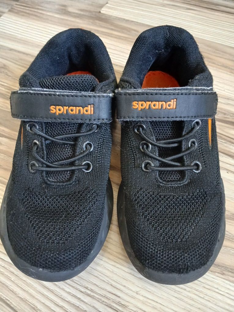 Czarne adidas buty sportowe na rzepy Sprandi siateczka 30