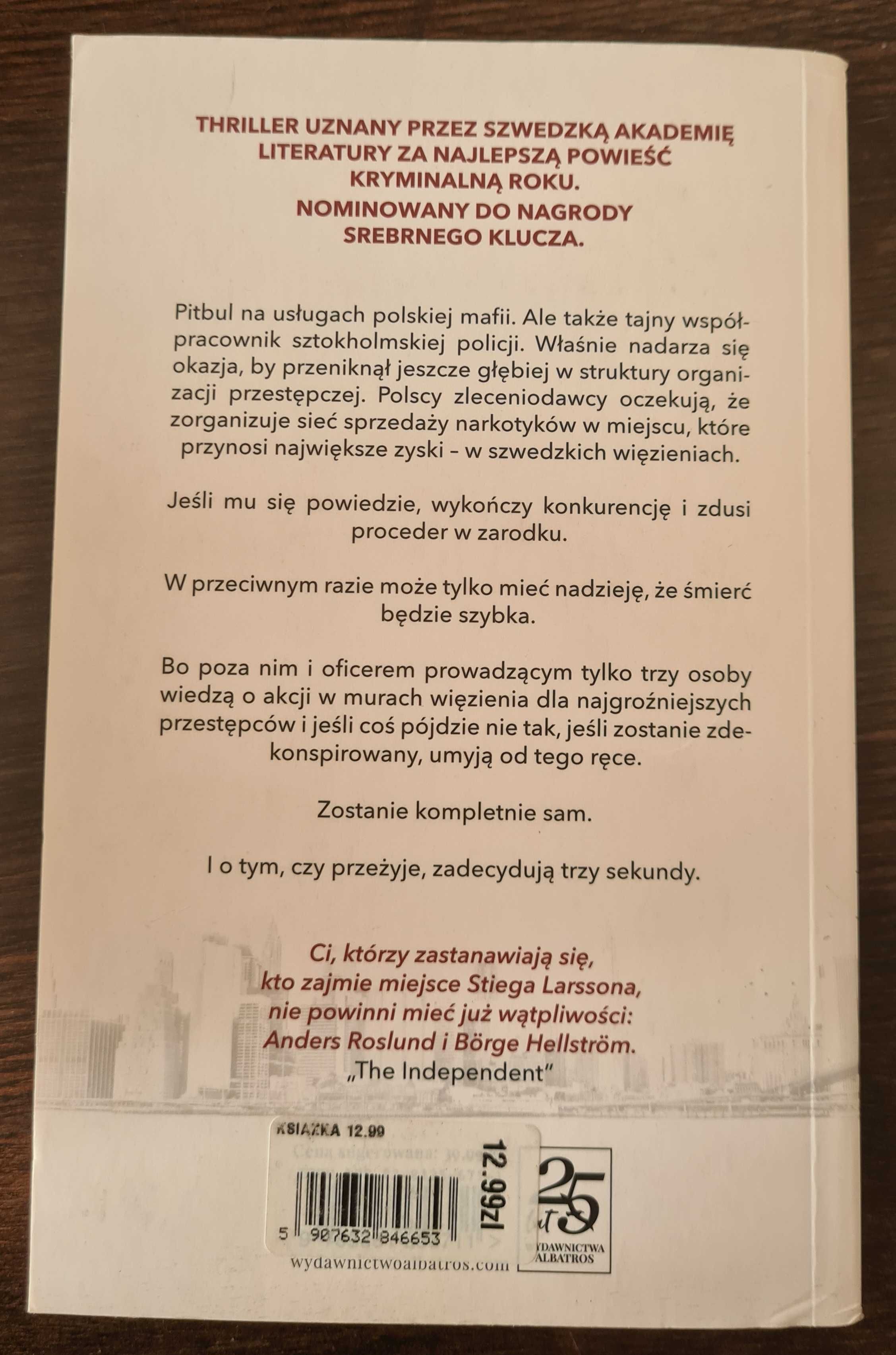 Książka: "3 Sekundy" Anders Roslund, Borge Hellstrom