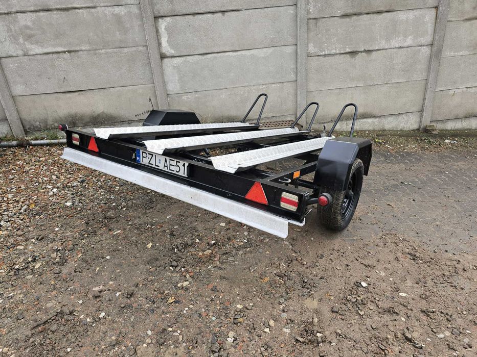 Przyczepka Lekka MOCNA Amortyzowana 3 dużych motocykli