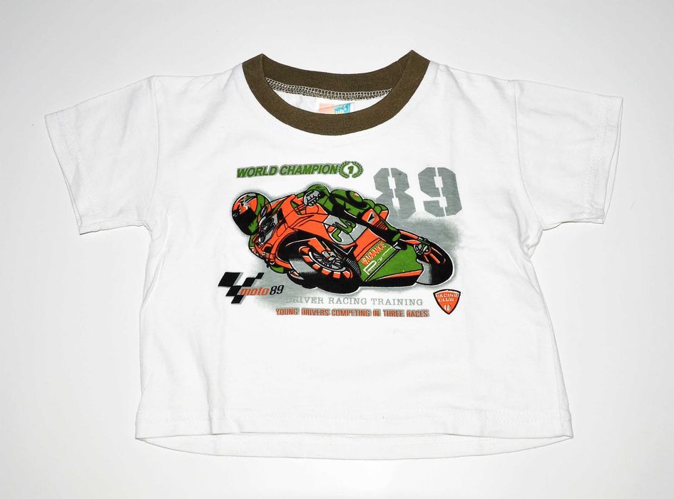 Komplet koszulka i szorty jeansowe 12 mies 80-86