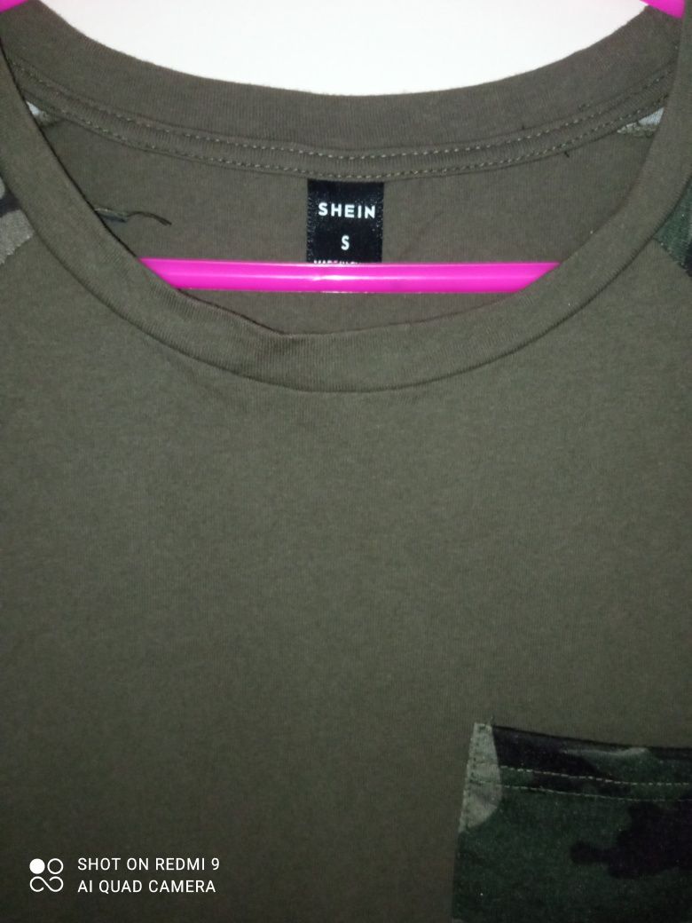 SHEIN t-shirt męski moro S