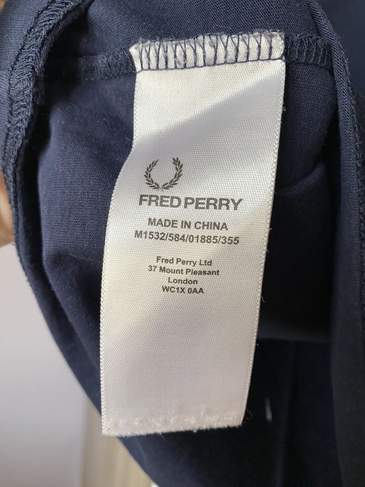 Bawełniany t-shirt z nadrukiem Fred Perry