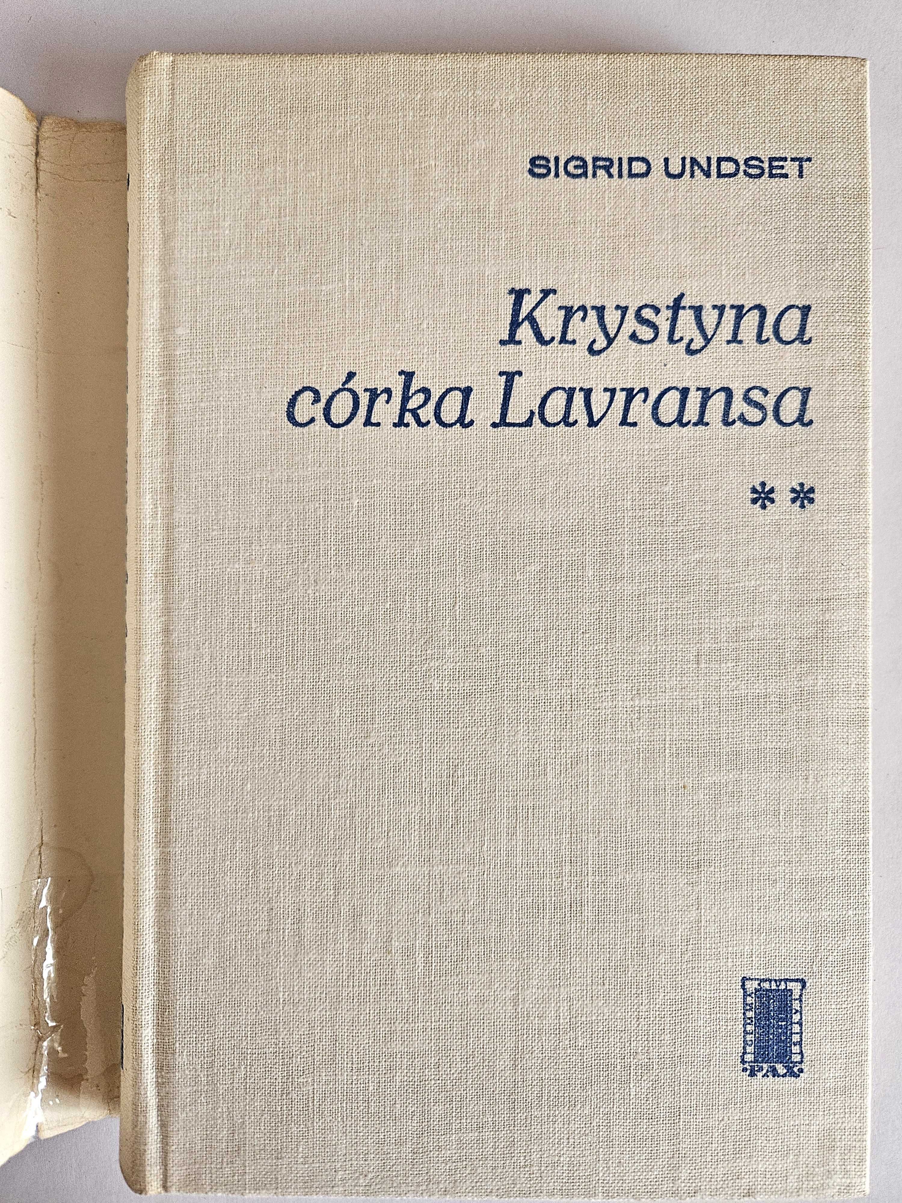 KRYSTYNA córka LAVRANSA. ŻONA - Tom 2 - Sigrid Undset - 1972