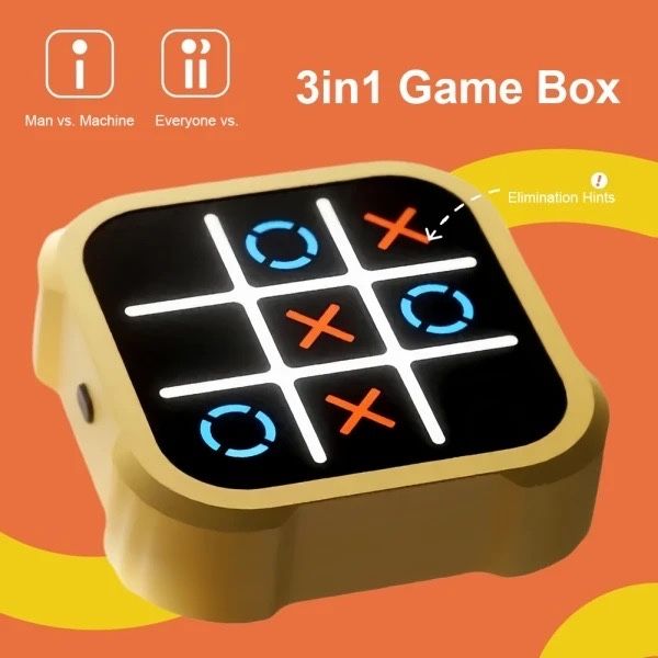 Интерактивная игра Крестики-нолики 3 в 1 со встроенным аккумулятором.