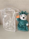 100% NOWA maskotka miś Statua Wolności z New York Oryginał