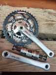 Korba rowerowa Shimano Deore LX M563 175mm + UN51 Retro MTB