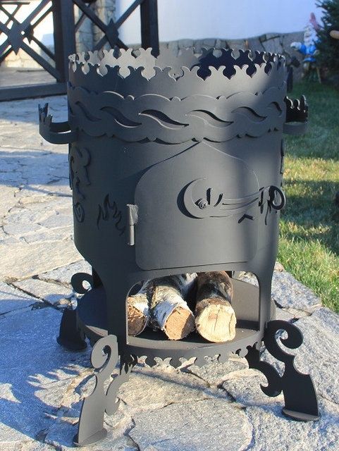 Печь под казан 12л "Бухара-2". Толщина 4мм, термостойкая краска