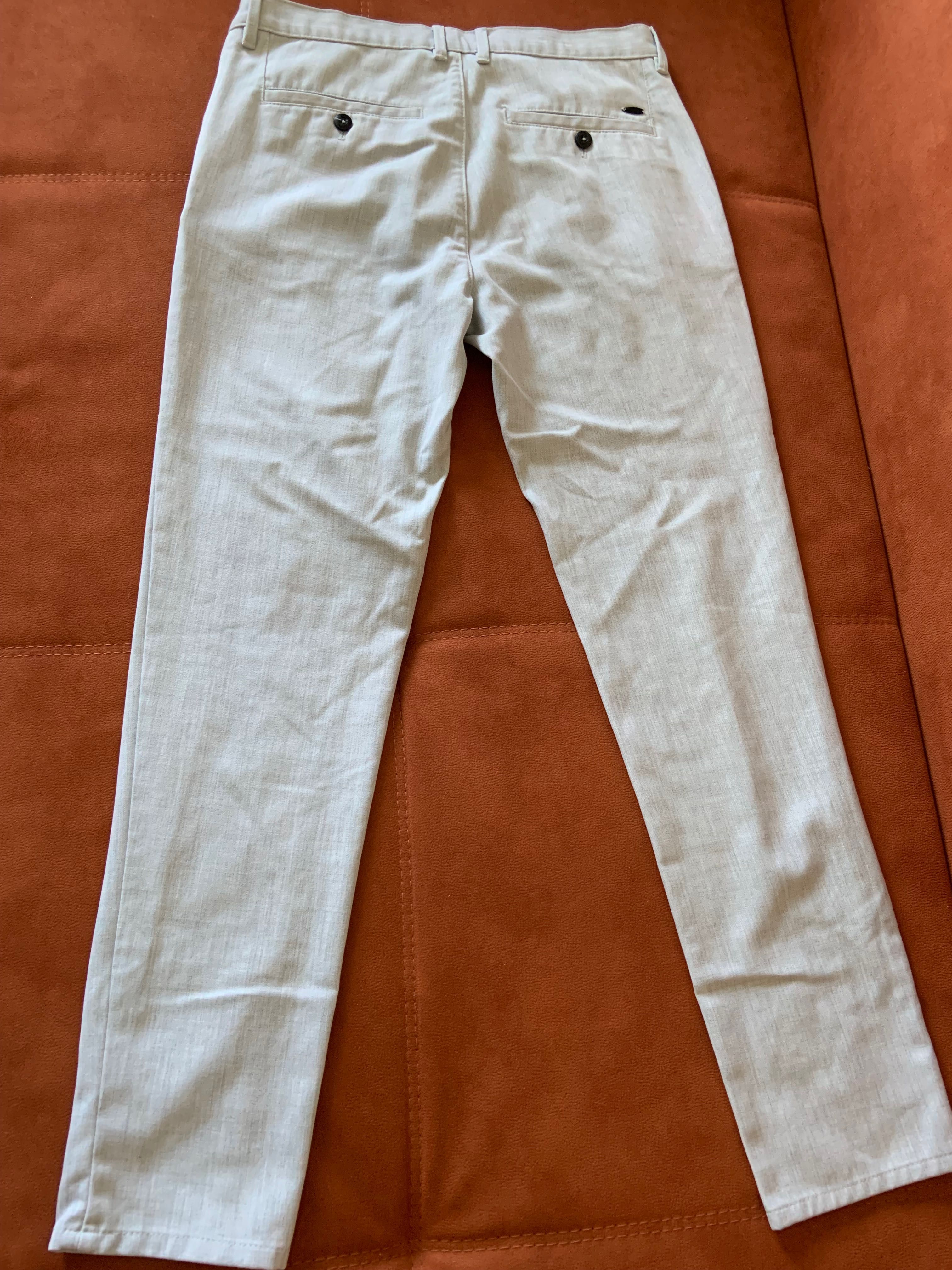 Мужские легкие брюки светло-серые Zara EUR 38