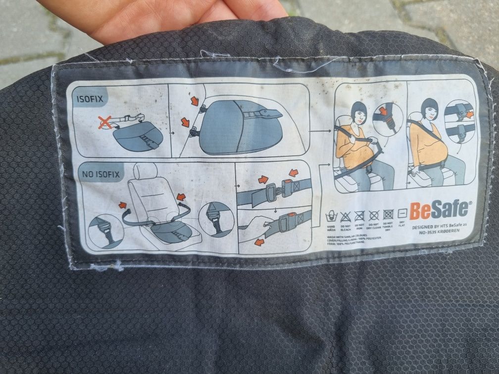 Adapter Pasy dla kobiety w ciąży Besafe ciemnobrązowy Serdecznie Polec