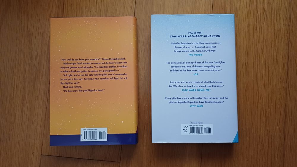 Livros Star Wars Alphabet Squadron e Shadow Fall