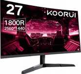 Monitor Koorui 27E6QC 27" QHD 2560x1440 VA 144Hz Zakrzywiony czarny
