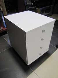 Szafka z szufladami biurowa kontener mobilny na dokumenty VCM biała