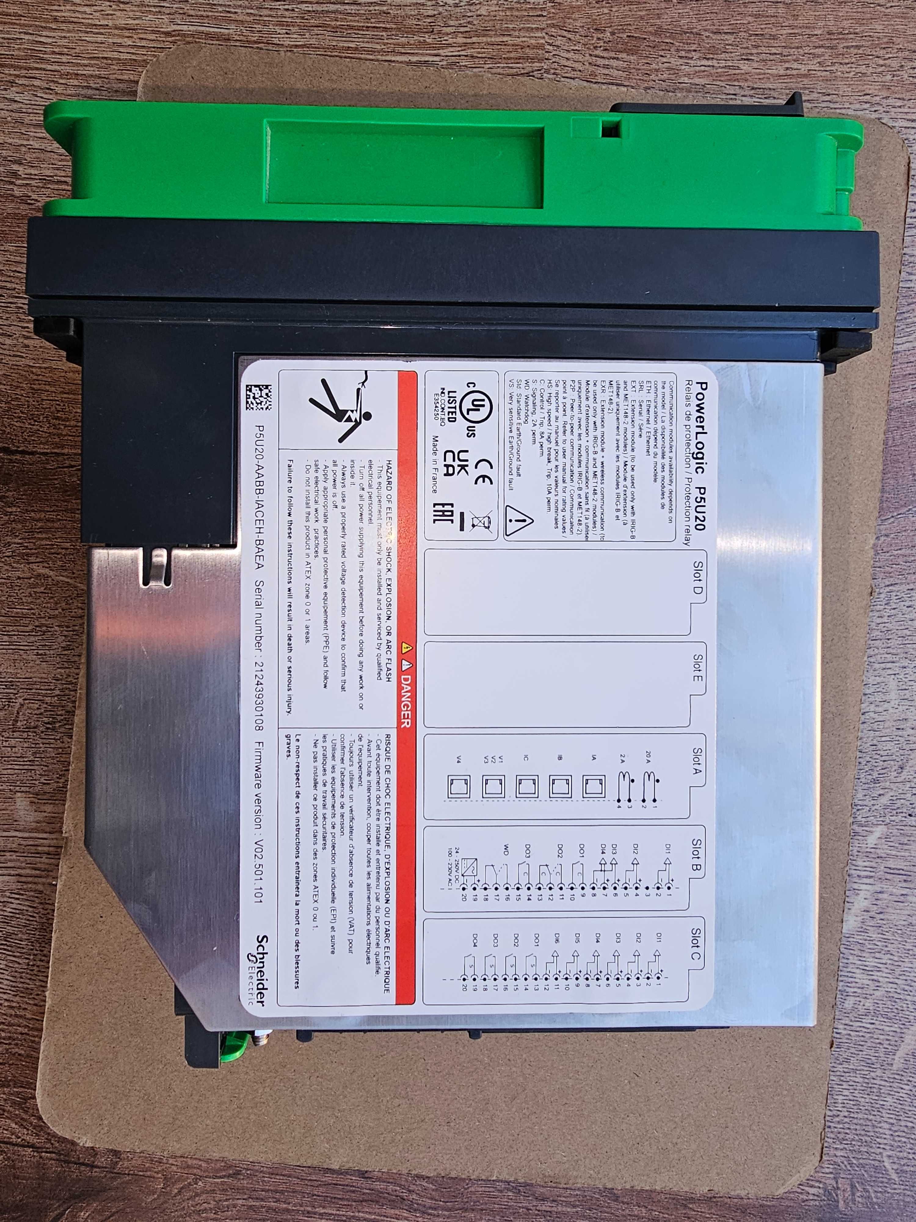 PowerLogic P5 Protection and control relay p5u20-aabb-iaceh-baea