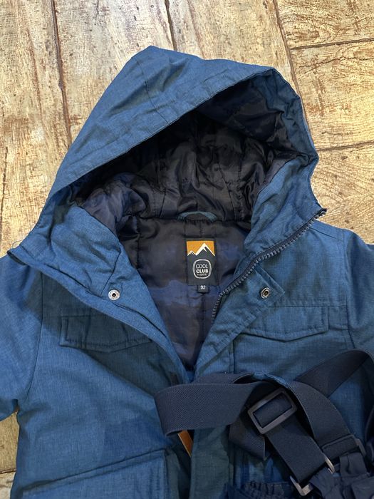 Konplet zimowy kurtka plus spodnie zimowe śniegowe dla chłopca rozm.92