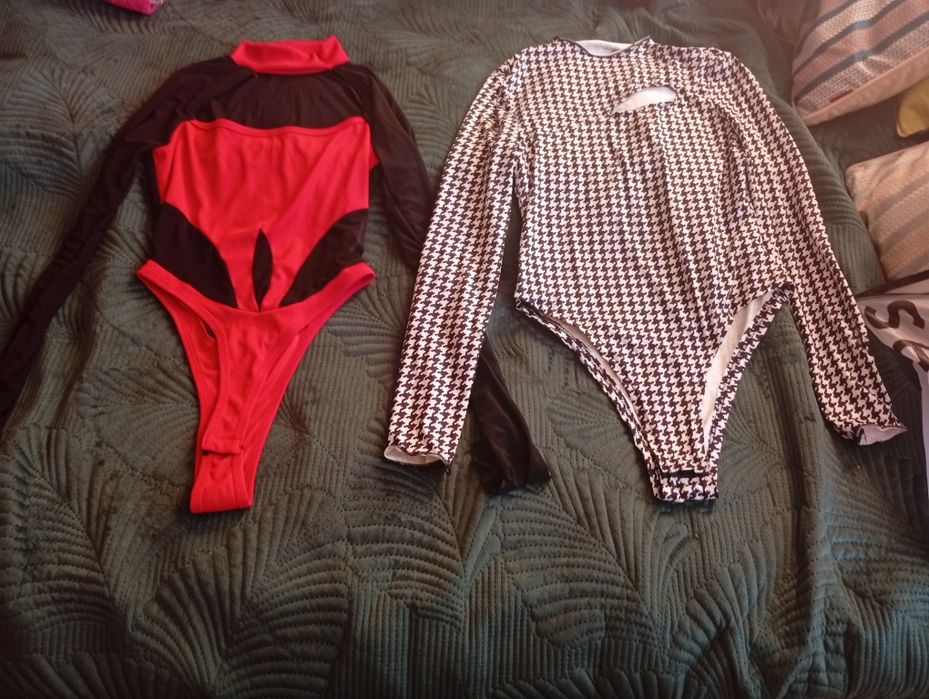 Nowe body s czerwono czarne i w pepitkę