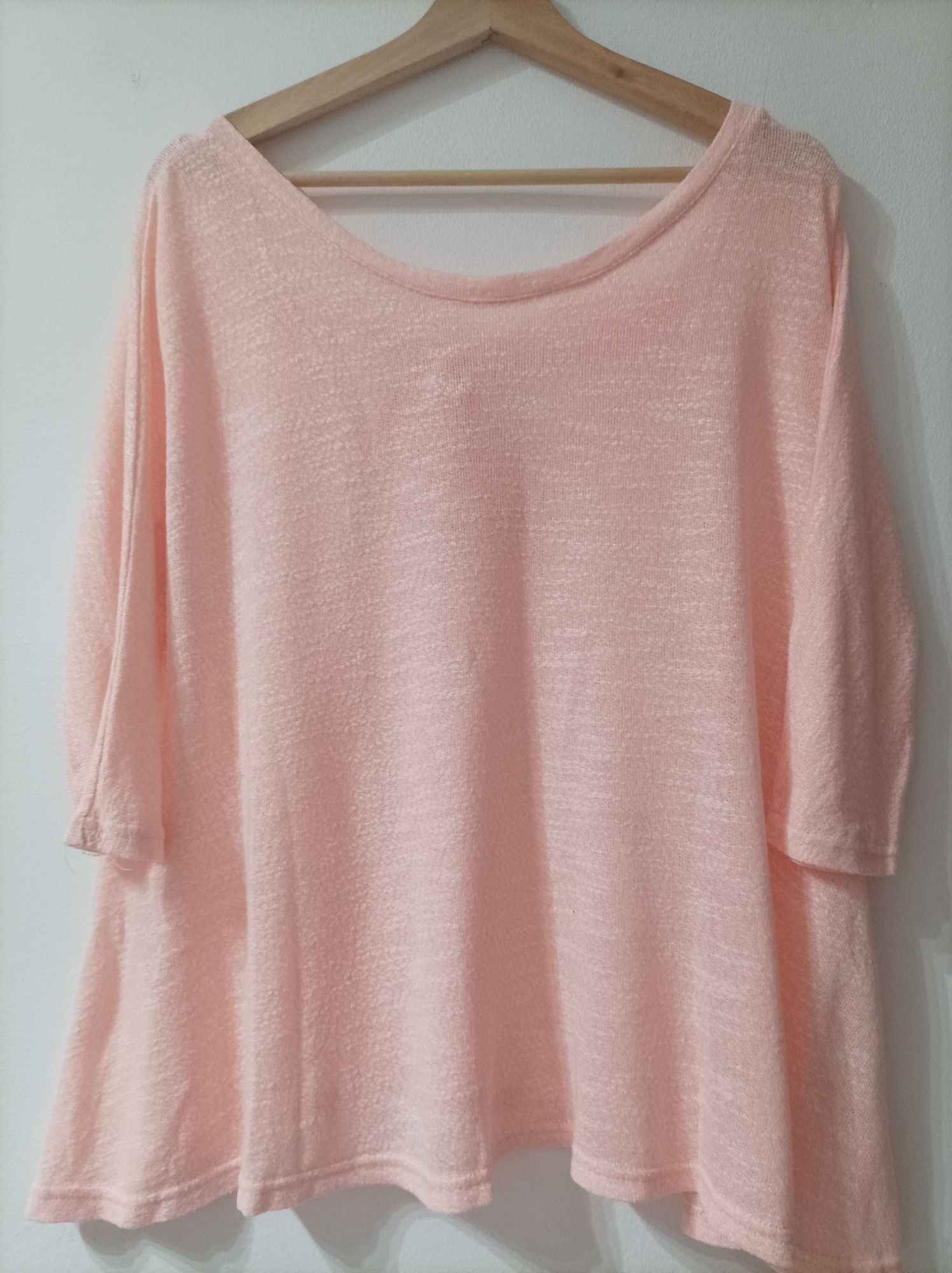 Blusa em salmão com laço