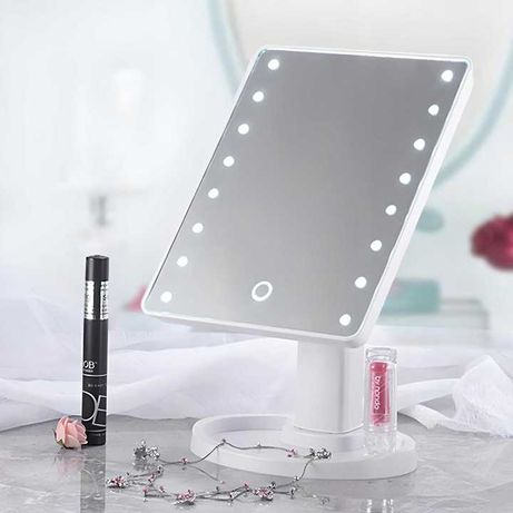 Podświetlane lusterko kosmetyczne LED do makijażu
