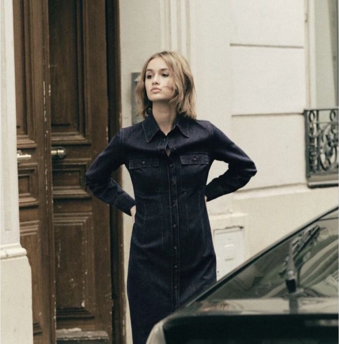 Джинсовий жіночий сарафан Zara