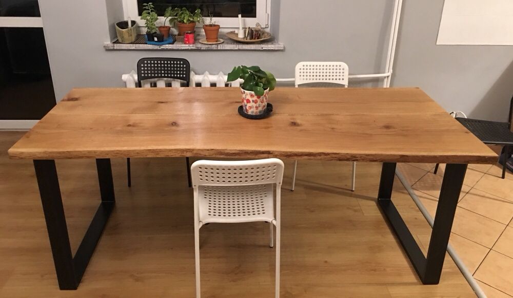 Unikatowy stół dębowy loft