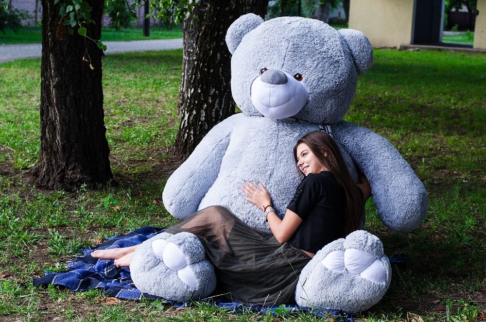 Плюшевий ведмедик Ветлі 250 см! Величезний Зевс.