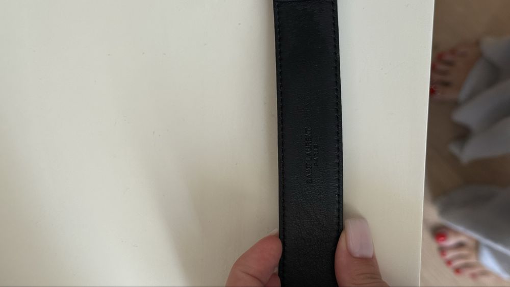 Пасок Saint Laurent 85 см золото