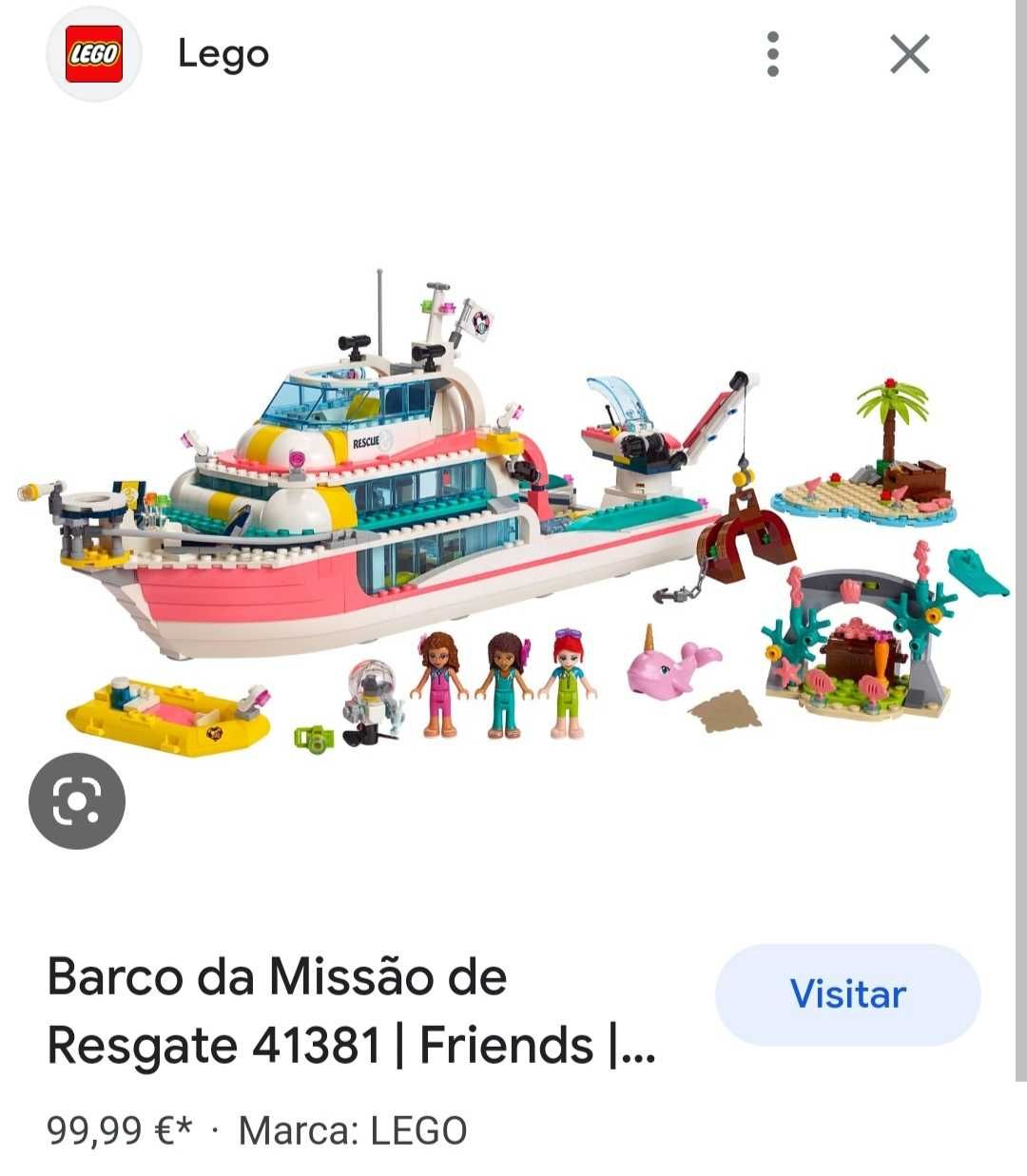 Barco Resgate Lego Friends
