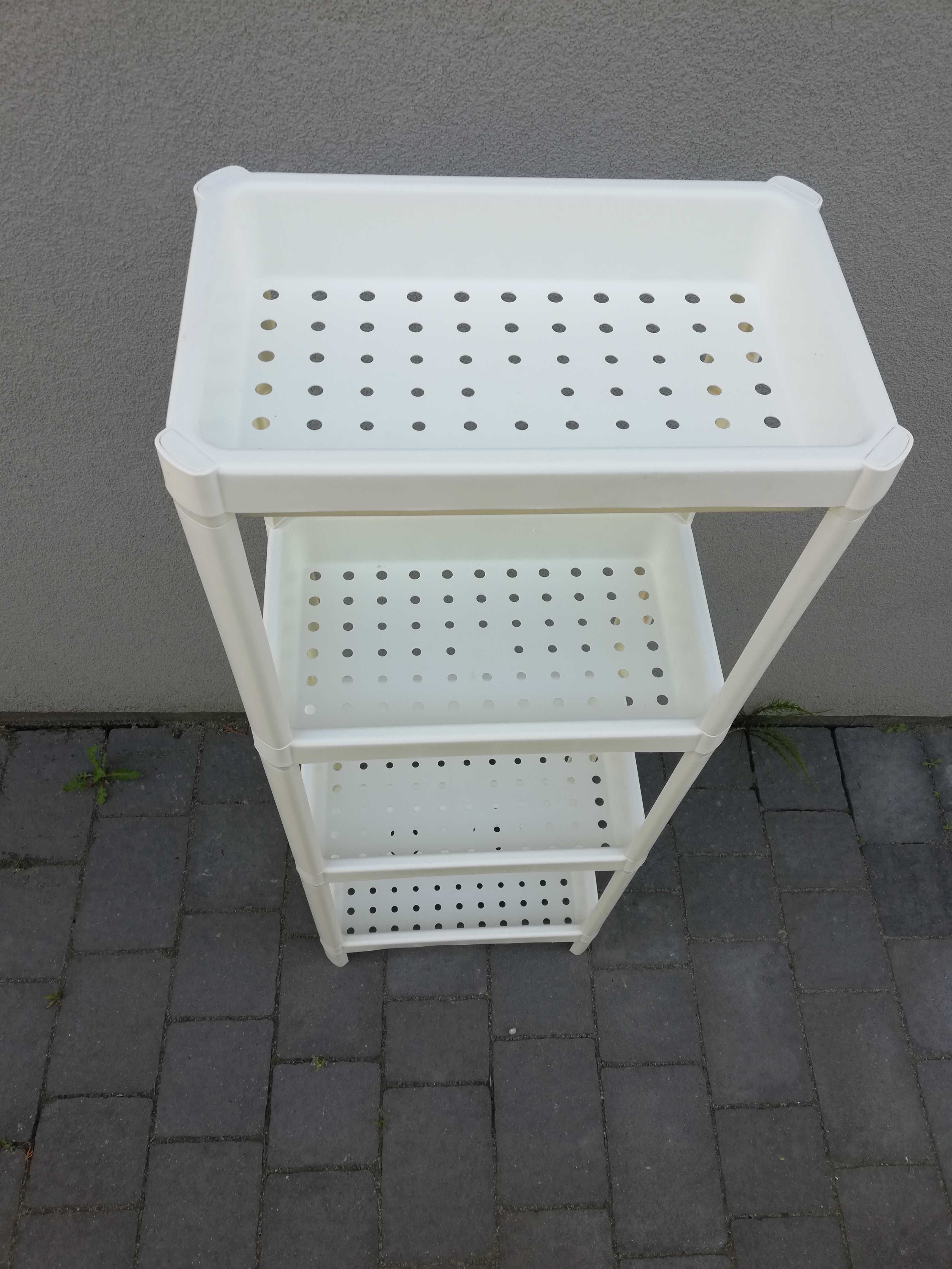 Ikea VESKEN regał łazienkowy biały