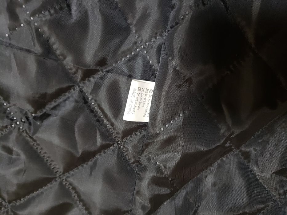 Удлинённый пиджак кожзам  чёрного цвета