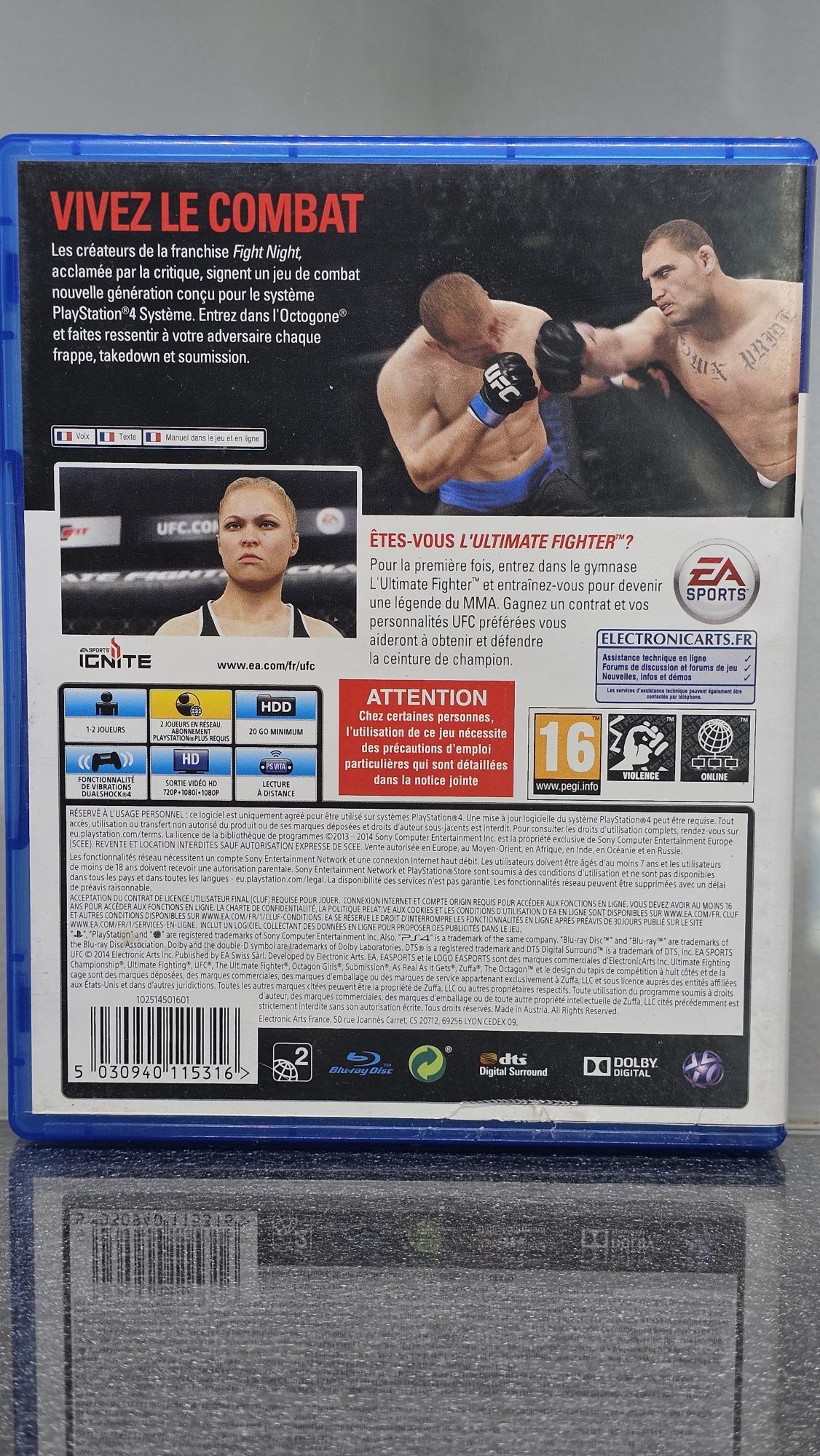 UFC Ultimate Fighting Championship U.F.C PS4 Playstation 4