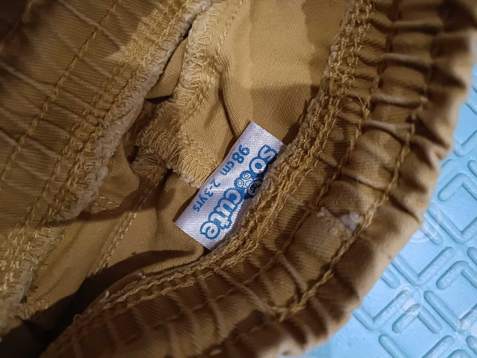 Ciepłe jasnobrązowe spodnie Socute