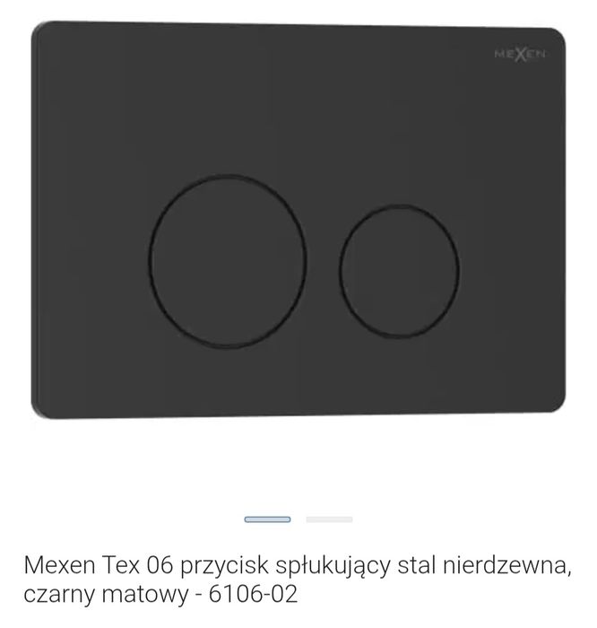 Mexen Tex 06 przycisk do stelaża wc, czarny