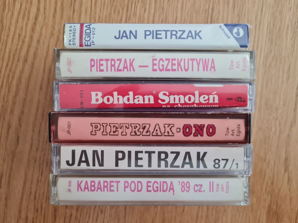 Kasety magnetofonowe Jan Pietrzak Smoleń kabaret zestawt